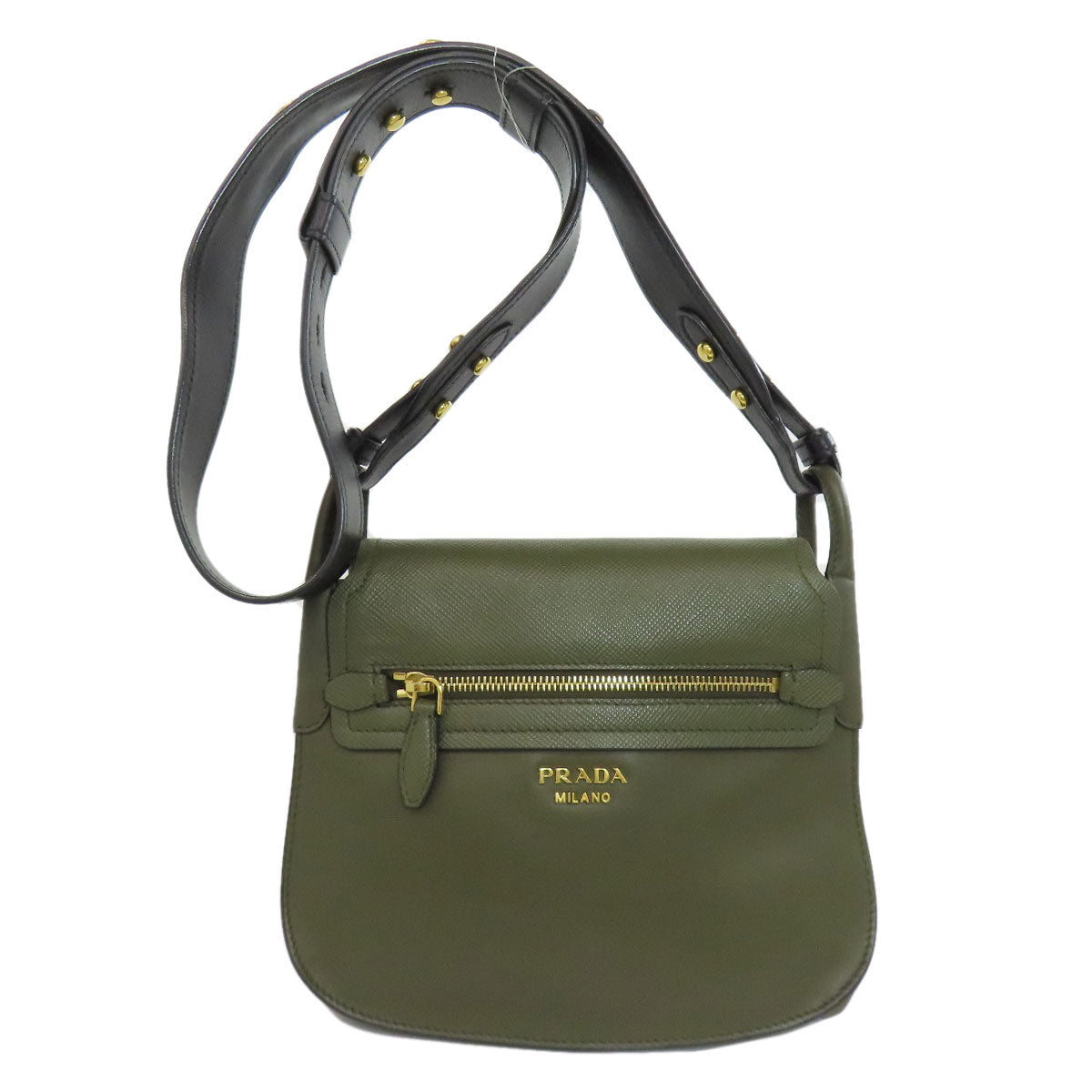 PRADA プラダ 1BD050 チェーンバッグ ショルダーバッグ レザー レディース 中古