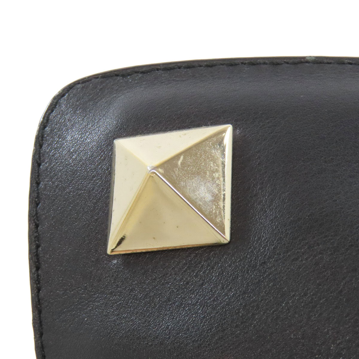 VALENTINO バレンティノ スタッズ トートバッグ カーフ レディース 中古