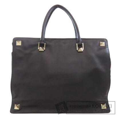 VALENTINO バレンティノ スタッズ トートバッグ カーフ レディース 中古