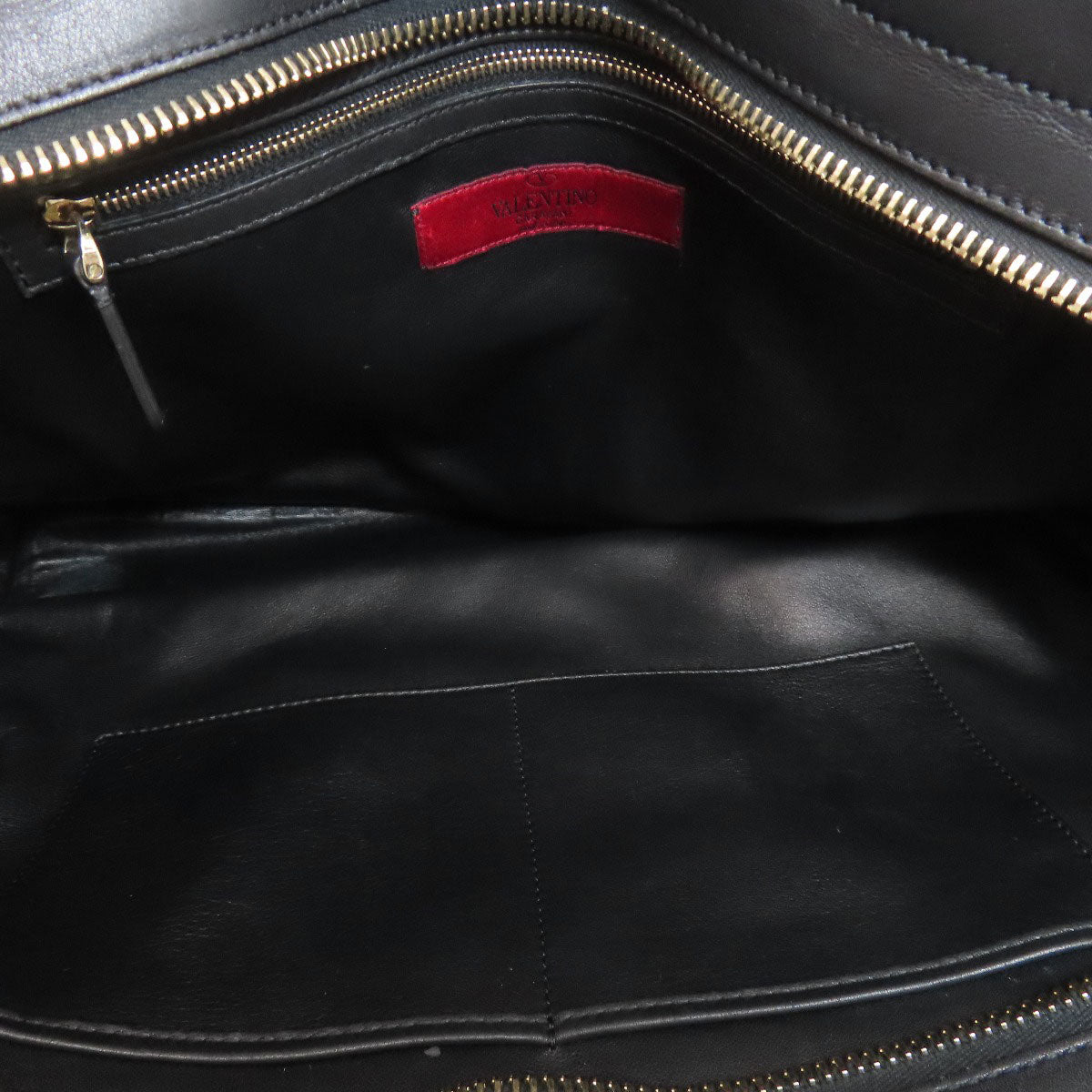 VALENTINO バレンティノ スタッズ トートバッグ カーフ レディース 中古