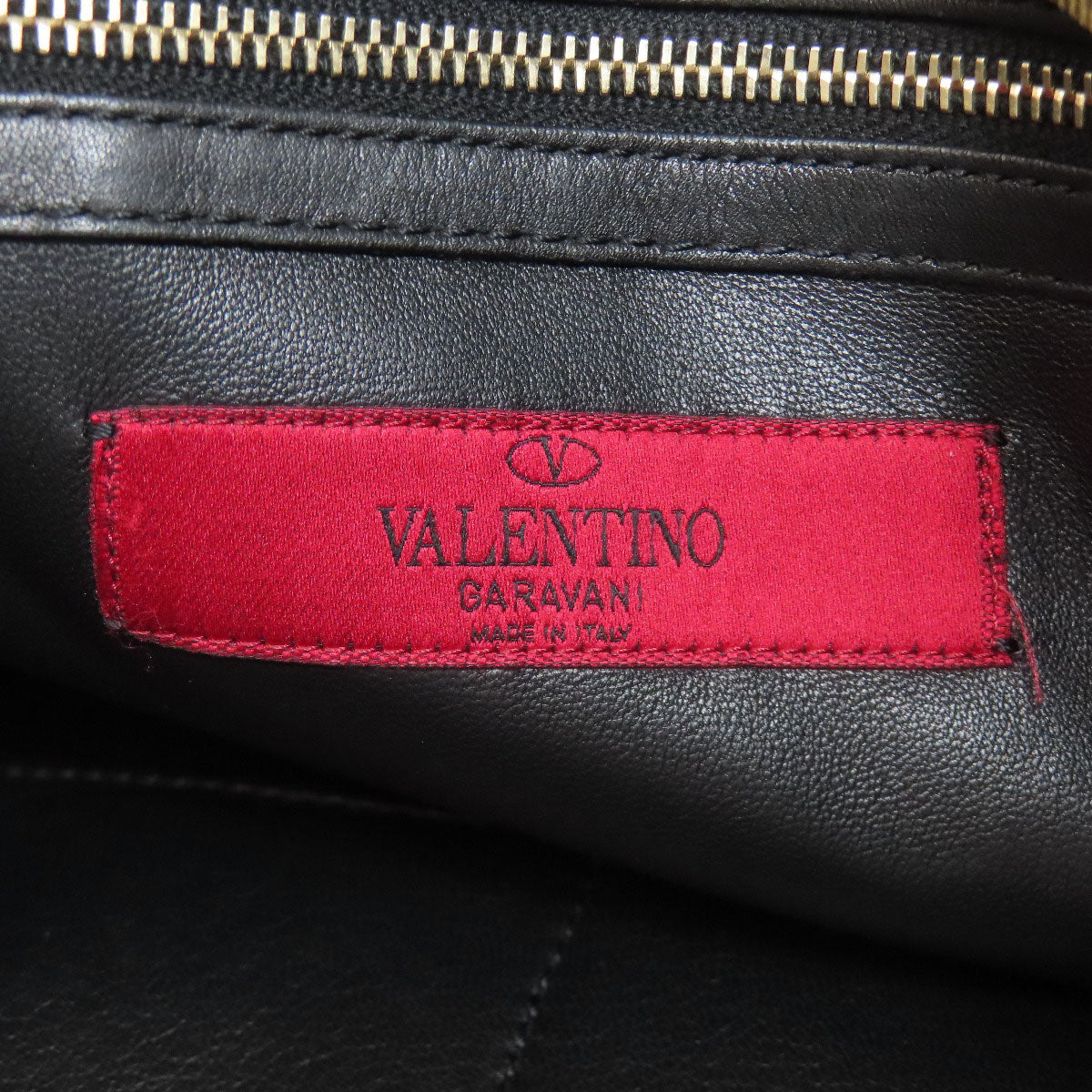 VALENTINO バレンティノ スタッズ トートバッグ カーフ レディース 中古