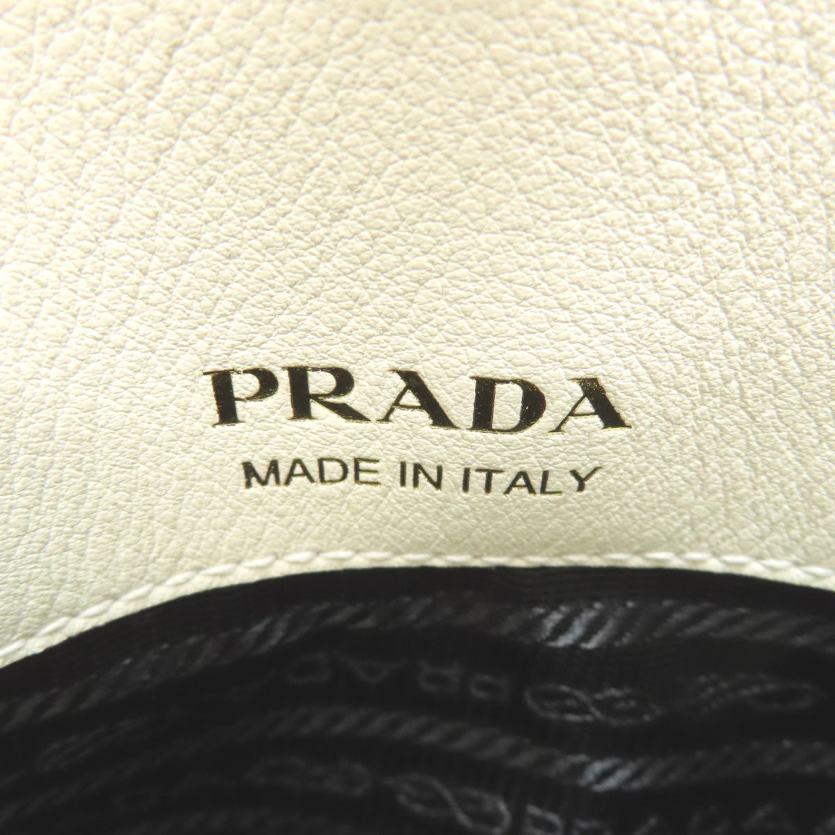 PRADA プラダ ロゴ金具 トートバッグ カーフ レディース 中古