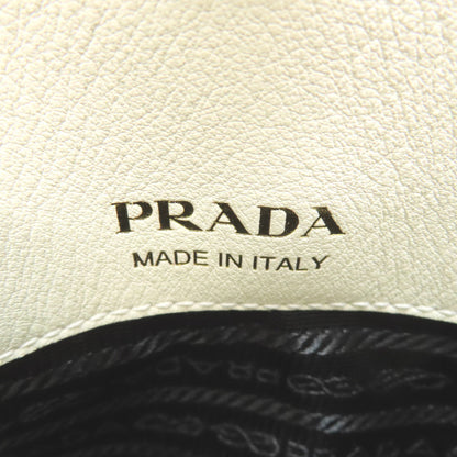 PRADA プラダ ロゴ金具 トートバッグ カーフ レディース 中古