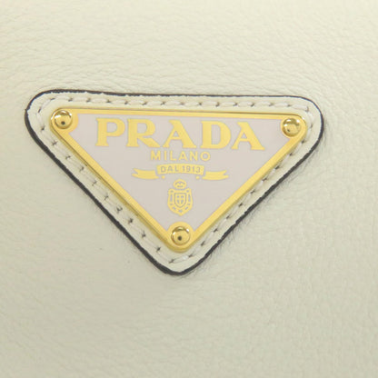 PRADA プラダ ロゴ金具 トートバッグ カーフ レディース 中古