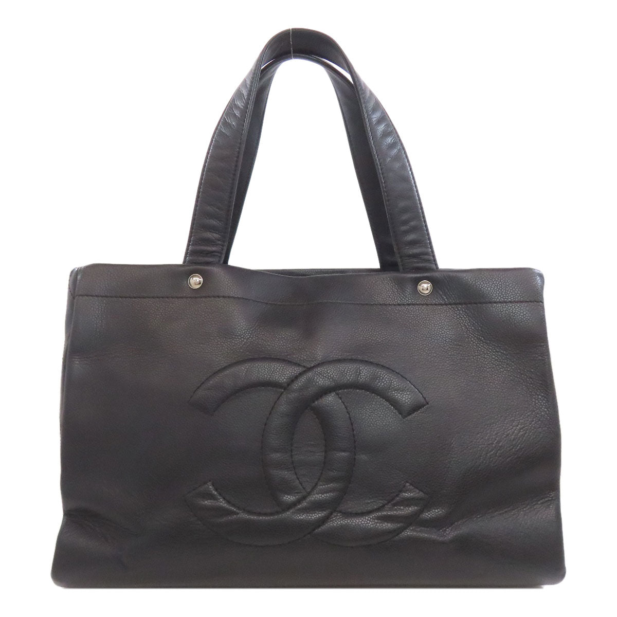 CHANEL シャネル ココマーク トートバッグ グレインド カーフスキン レディース 中古