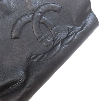 CHANEL シャネル ココマーク トートバッグ グレインド カーフスキン レディース 中古