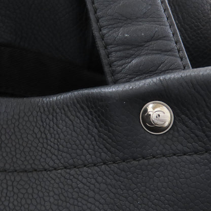 CHANEL シャネル ココマーク トートバッグ グレインド カーフスキン レディース 中古