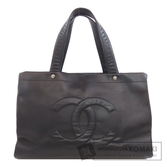 CHANEL シャネル ココマーク トートバッグ グレインド カーフスキン レディース 中古