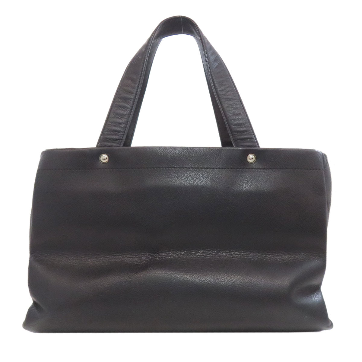 CHANEL シャネル ココマーク トートバッグ グレインド カーフスキン レディース 中古