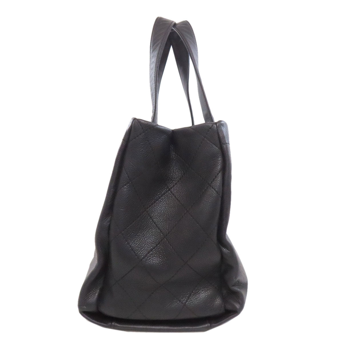 CHANEL シャネル ココマーク トートバッグ グレインド カーフスキン レディース 中古