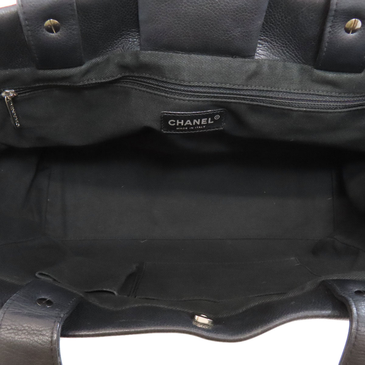 CHANEL シャネル ココマーク トートバッグ グレインド カーフスキン レディース 中古