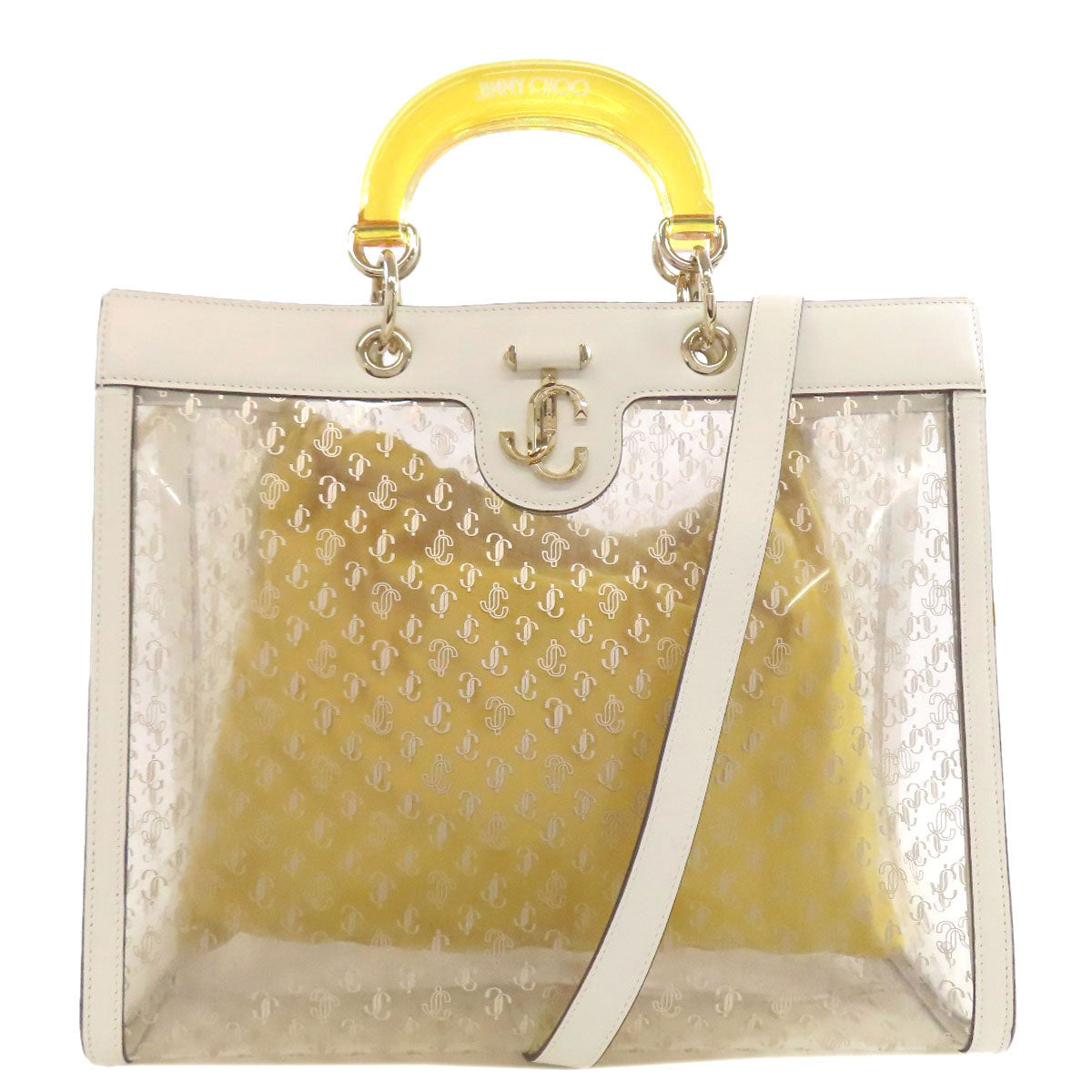 Jimmy Choo ジミーチュウ 2WAY ハンドバッグ ビニール レディース 中古