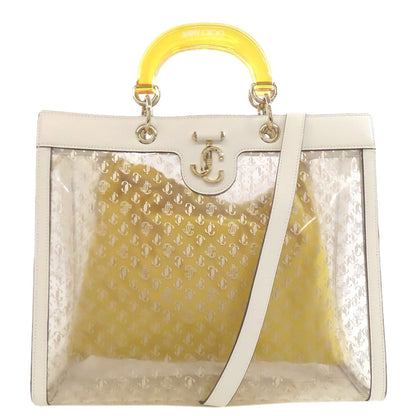 Jimmy Choo ジミーチュウ 2WAY ハンドバッグ ビニール レディース 中古