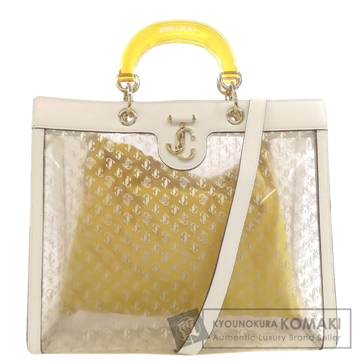 Jimmy Choo ジミーチュウ 2WAY ハンドバッグ ビニール レディース 中古