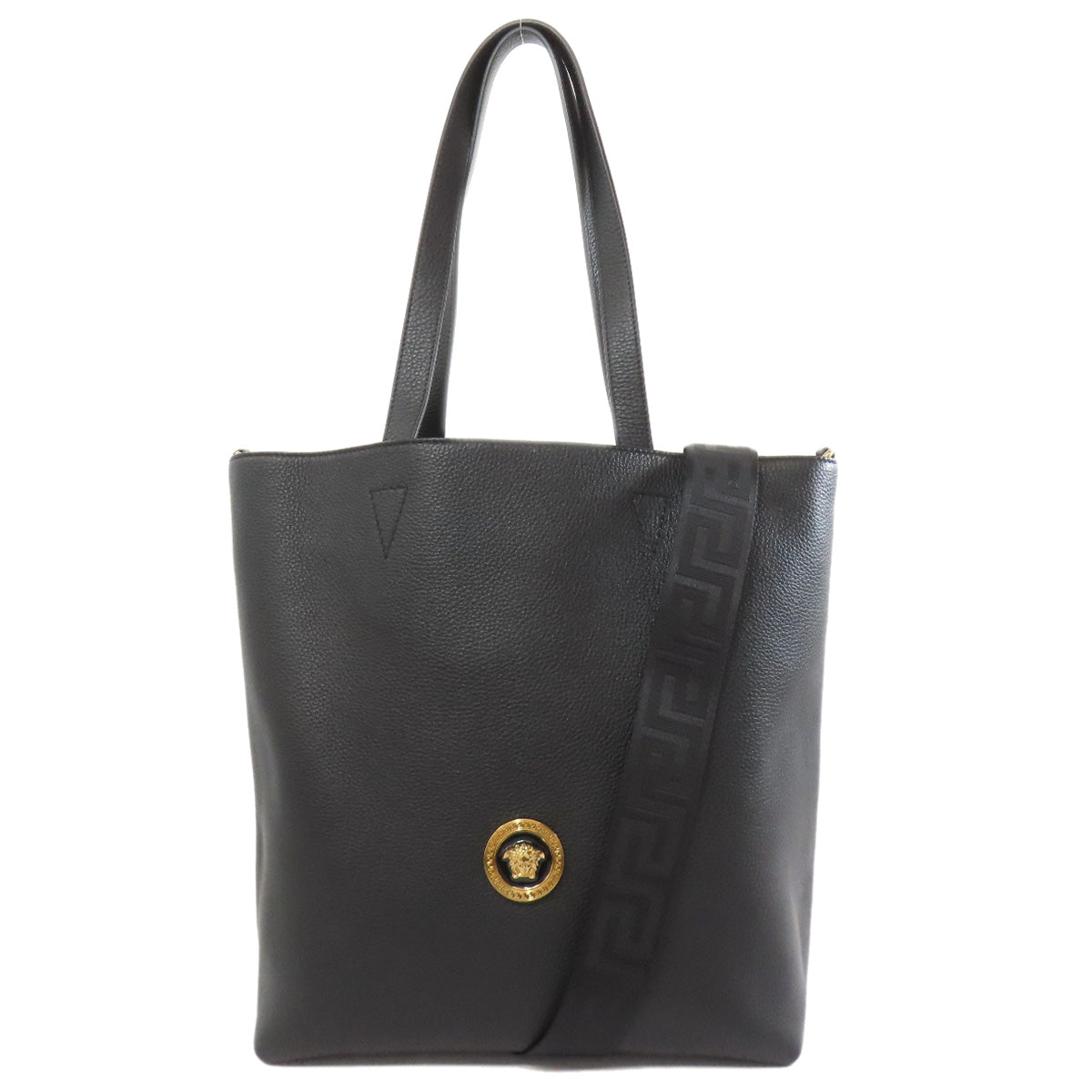 VERSACE ヴェルサーチ メデューサ 2WAY トートバッグ カーフ レディース 中古