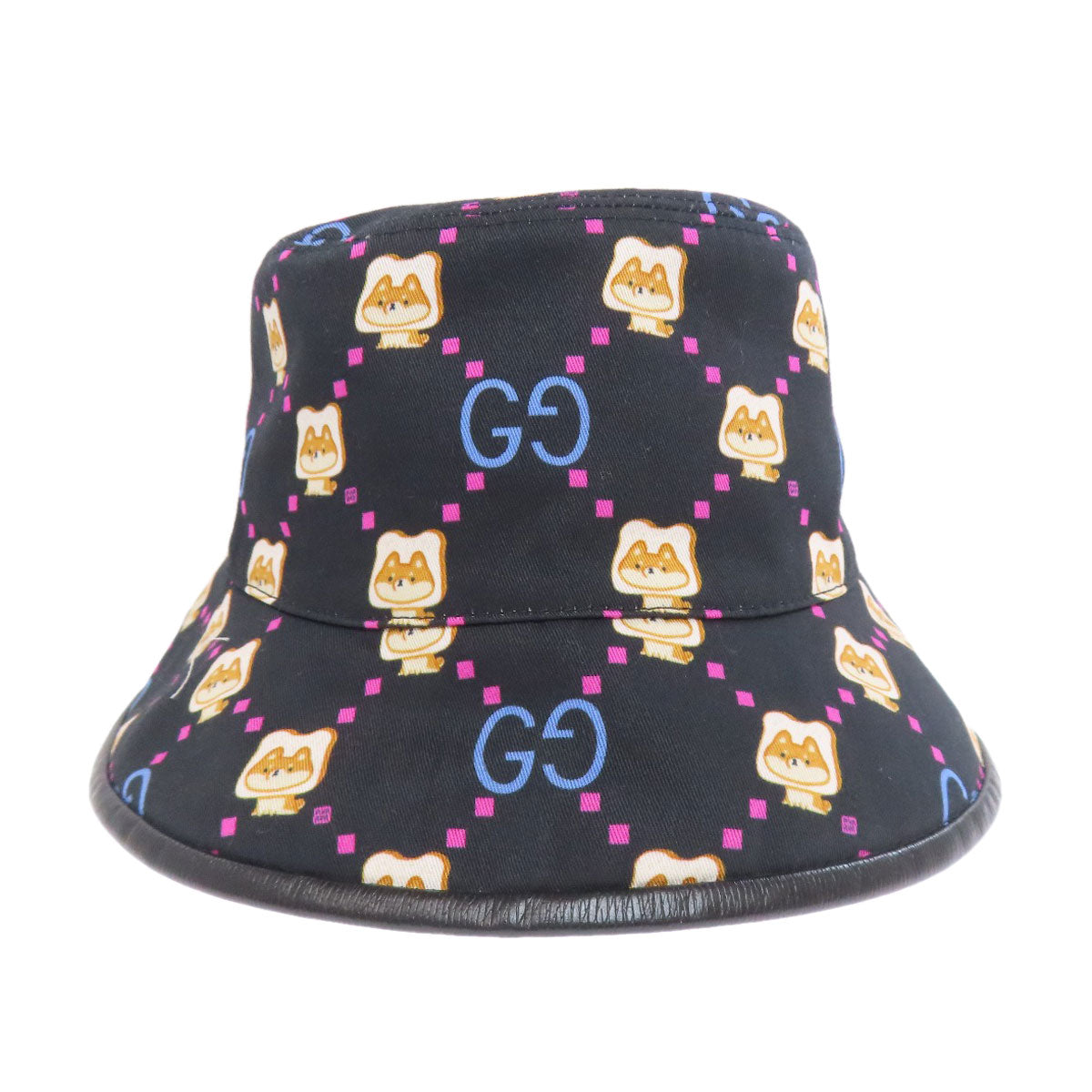 GUCCI グッチ Pikarar Kawaii バゲットハット 帽子 キャンバス レディース 中古