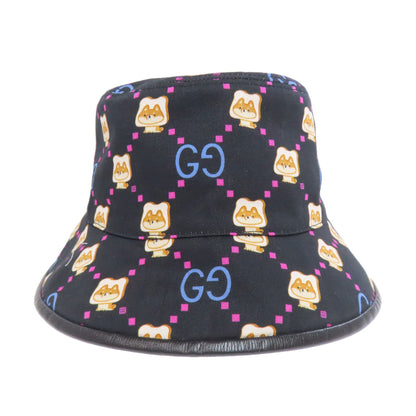 GUCCI グッチ Pikarar Kawaii バゲットハット 帽子 キャンバス レディース 中古