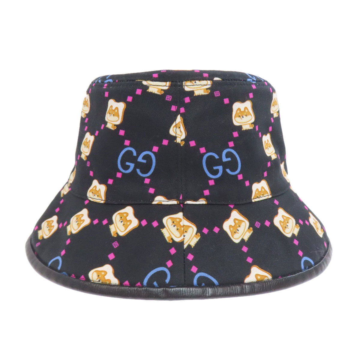 GUCCI グッチ Pikarar Kawaii バゲットハット 帽子 キャンバス レディース 中古