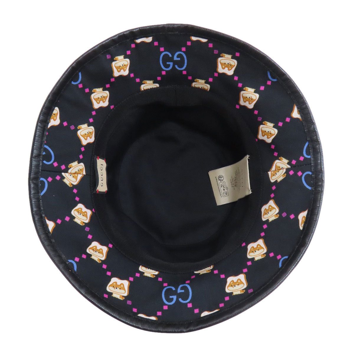 GUCCI グッチ Pikarar Kawaii バゲットハット 帽子 キャンバス レディース 中古