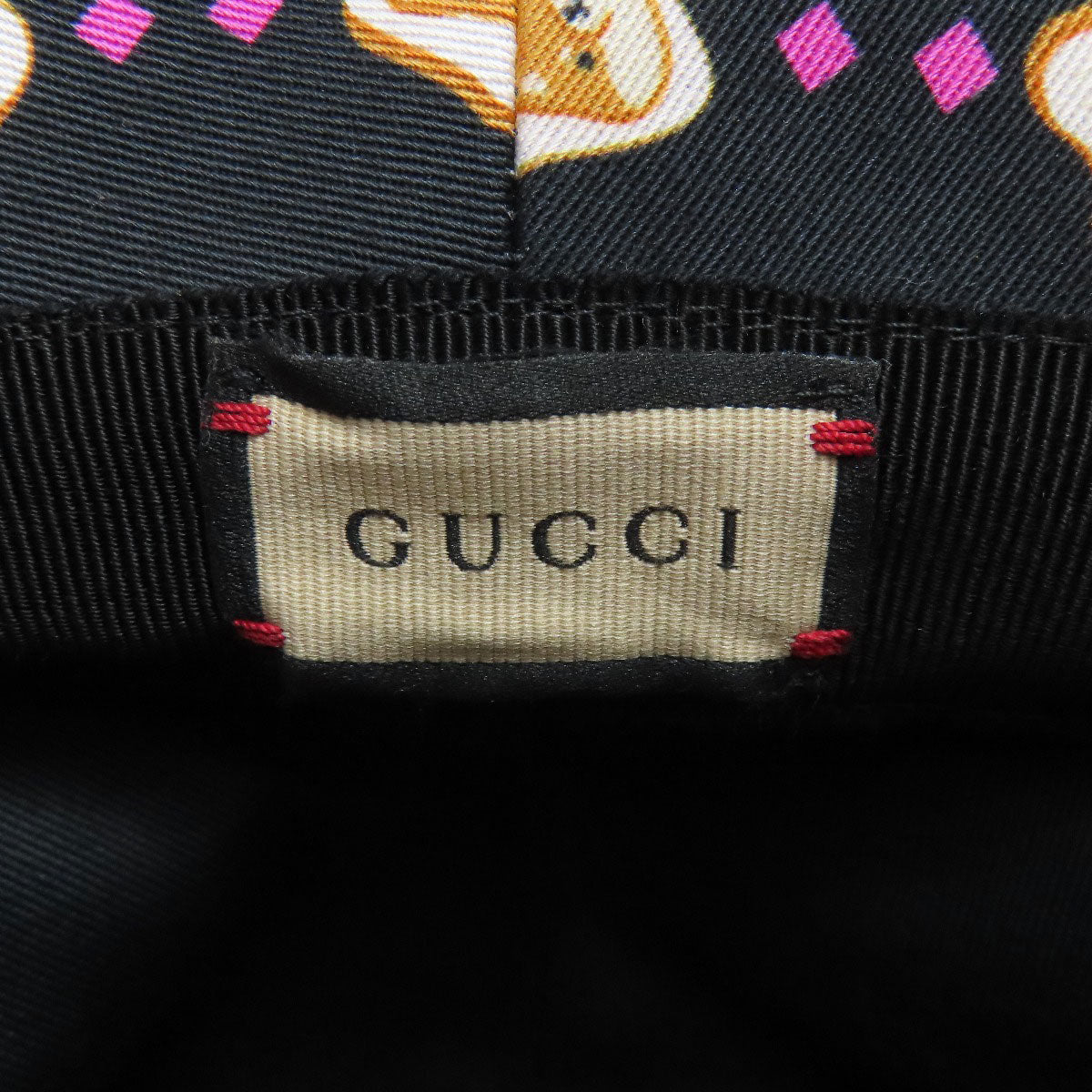 GUCCI グッチ Pikarar Kawaii バゲットハット 帽子 キャンバス レディース 中古