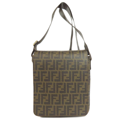 FENDI フェンディ ズッカ柄 ショルダーバッグ PVC レディース 中古