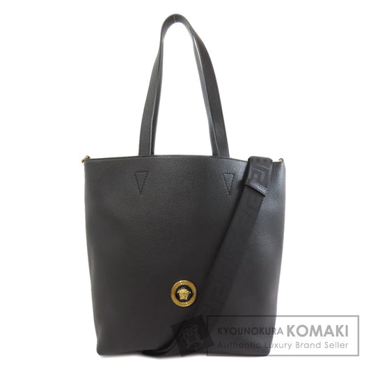 VERSACE ヴェルサーチ メデューサ 2WAY トートバッグ カーフ レディース 中古