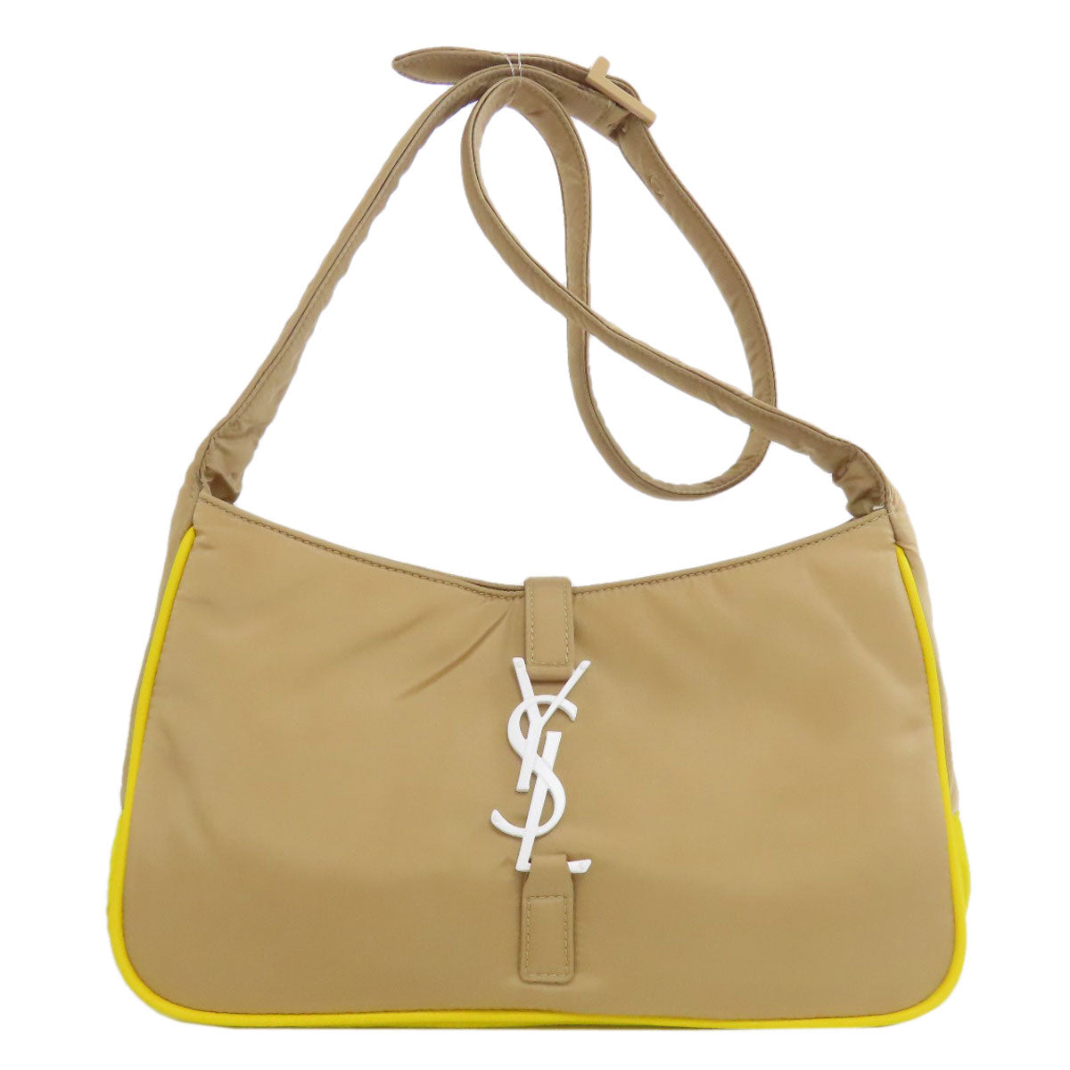 SAINT LAURENT サンローラン ロゴ ショルダーバッグ ナイロン レディース 中古