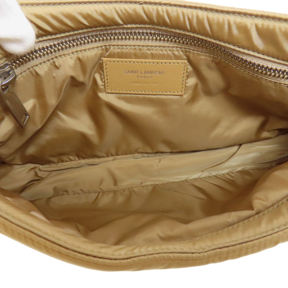 SAINT LAURENT サンローラン ロゴ ショルダーバッグ ナイロン レディース 中古