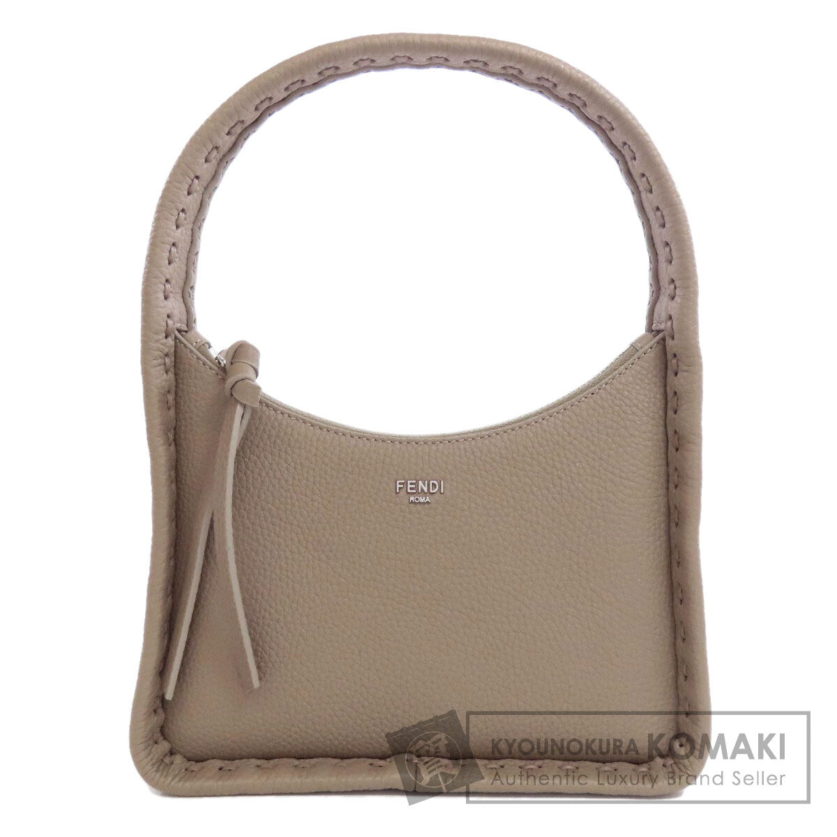 FENDI フェンディ スモール フェンデッセンス セレリア ハンドバッグ カーフ レディース 中古