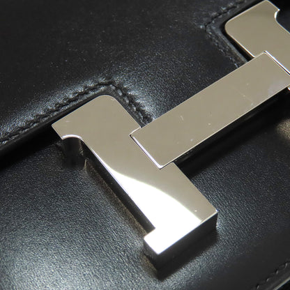 HERMES エルメス コンスタンスミニ シルバー金具 ショルダーバッグ ボックスカーフ レディース 中古
