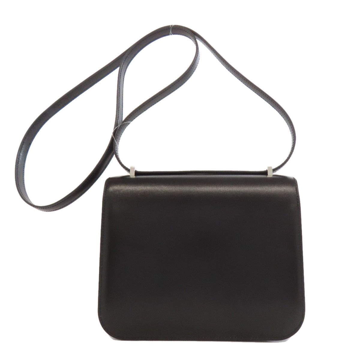 HERMES エルメス コンスタンスミニ シルバー金具 ショルダーバッグ ボックスカーフ レディース 中古