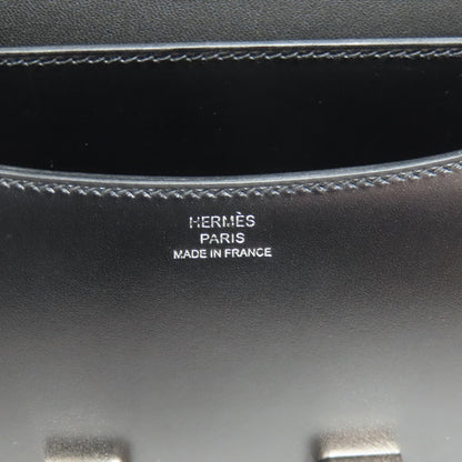 HERMES エルメス コンスタンスミニ シルバー金具 ショルダーバッグ ボックスカーフ レディース 中古