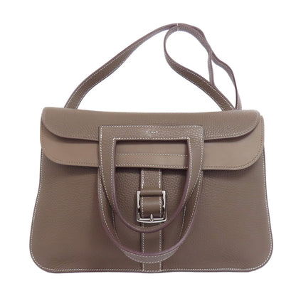 HERMES エルメス アルザン31 エトープ シルバー金具 ショルダーバッグ トリヨン レディース 中古