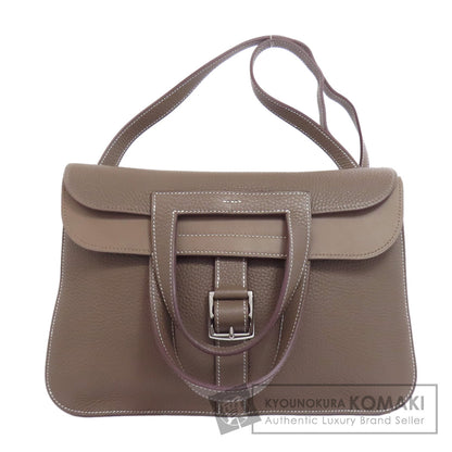 HERMES エルメス アルザン31 エトープ シルバー金具 ショルダーバッグ トリヨン レディース 中古