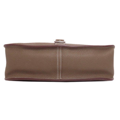 HERMES エルメス アルザン31 エトープ シルバー金具 ショルダーバッグ トリヨン レディース 中古
