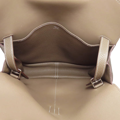 HERMES エルメス アルザン31 エトープ シルバー金具 ショルダーバッグ トリヨン レディース 中古