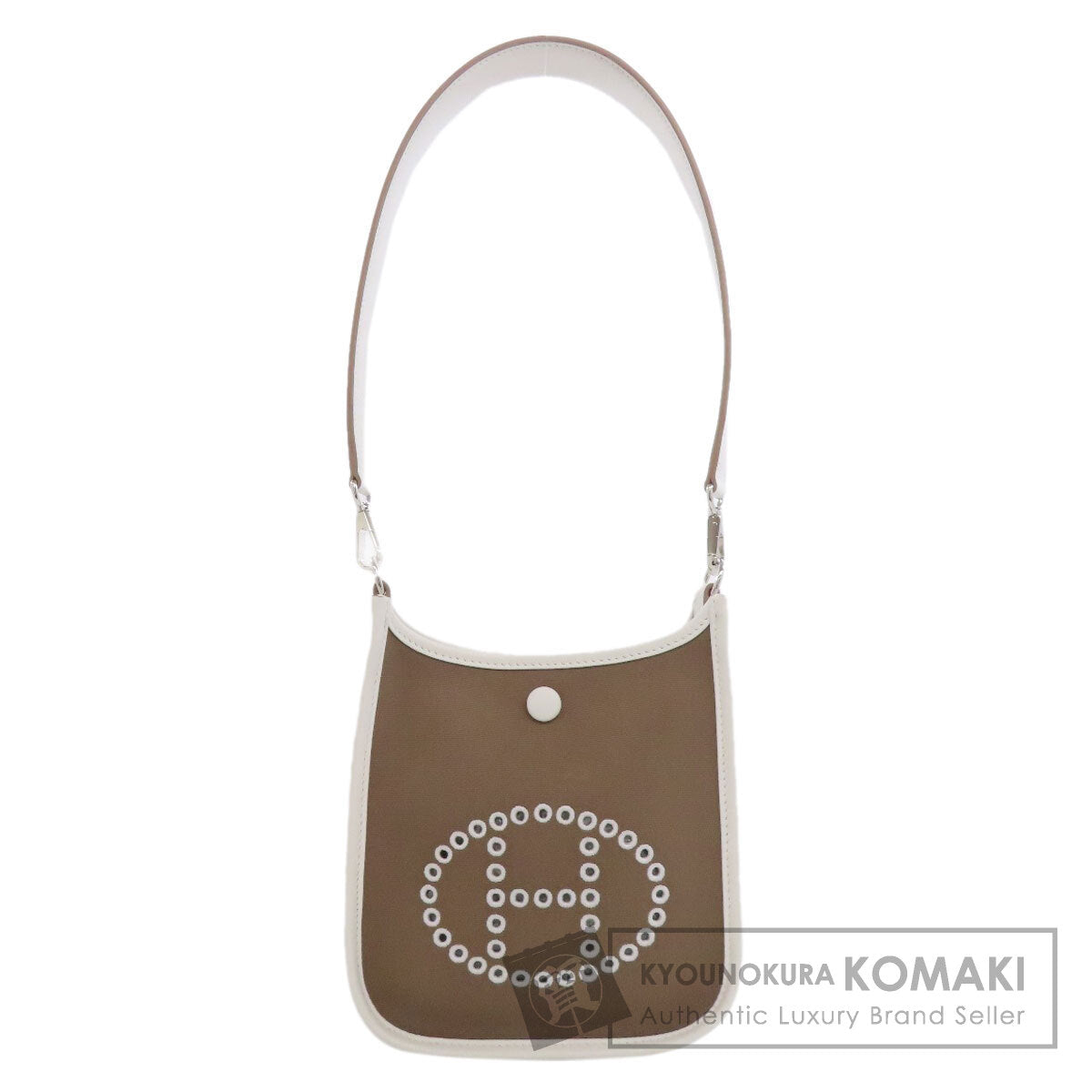 HERMES エルメス エブリン ネオ エトープ シルバー金具 ショルダーバッグ トワルオフィシェ レディース 中古
