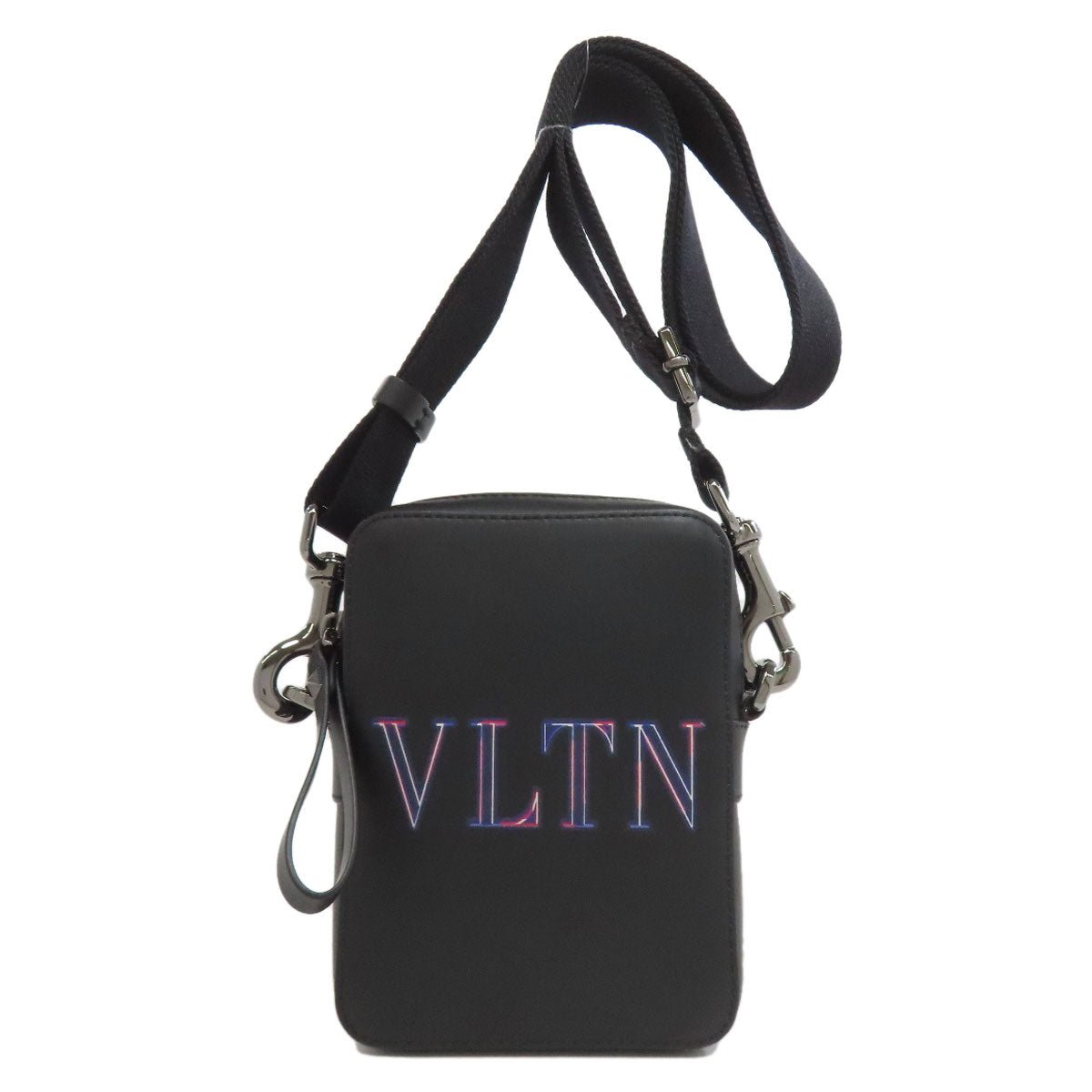 VALENTINO バレンティノ ロゴ ショルダーバッグ レザー レディース 中古