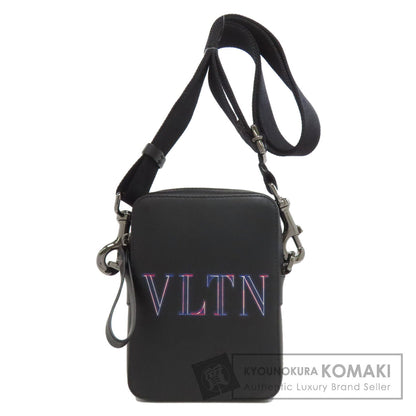 VALENTINO バレンティノ ロゴ ショルダーバッグ レザー レディース 中古