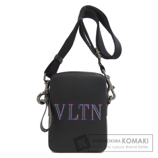 VALENTINO バレンティノ ロゴ ショルダーバッグ レザー レディース 中古