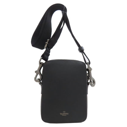 VALENTINO バレンティノ ロゴ ショルダーバッグ レザー レディース 中古