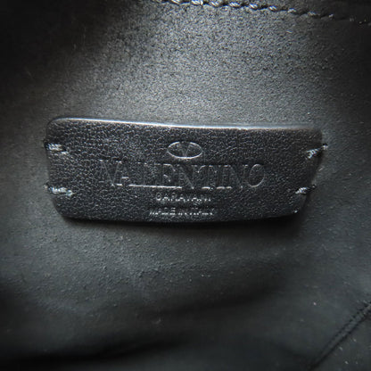 VALENTINO バレンティノ ロゴ ショルダーバッグ レザー レディース 中古