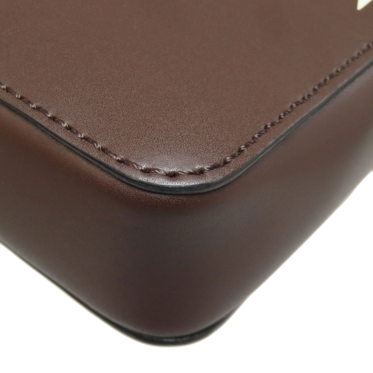 VALENTINO バレンティノ ロゴ ショルダーバッグ レザー レディース 中古