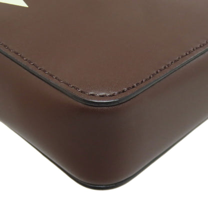 VALENTINO バレンティノ ロゴ ショルダーバッグ レザー レディース 中古