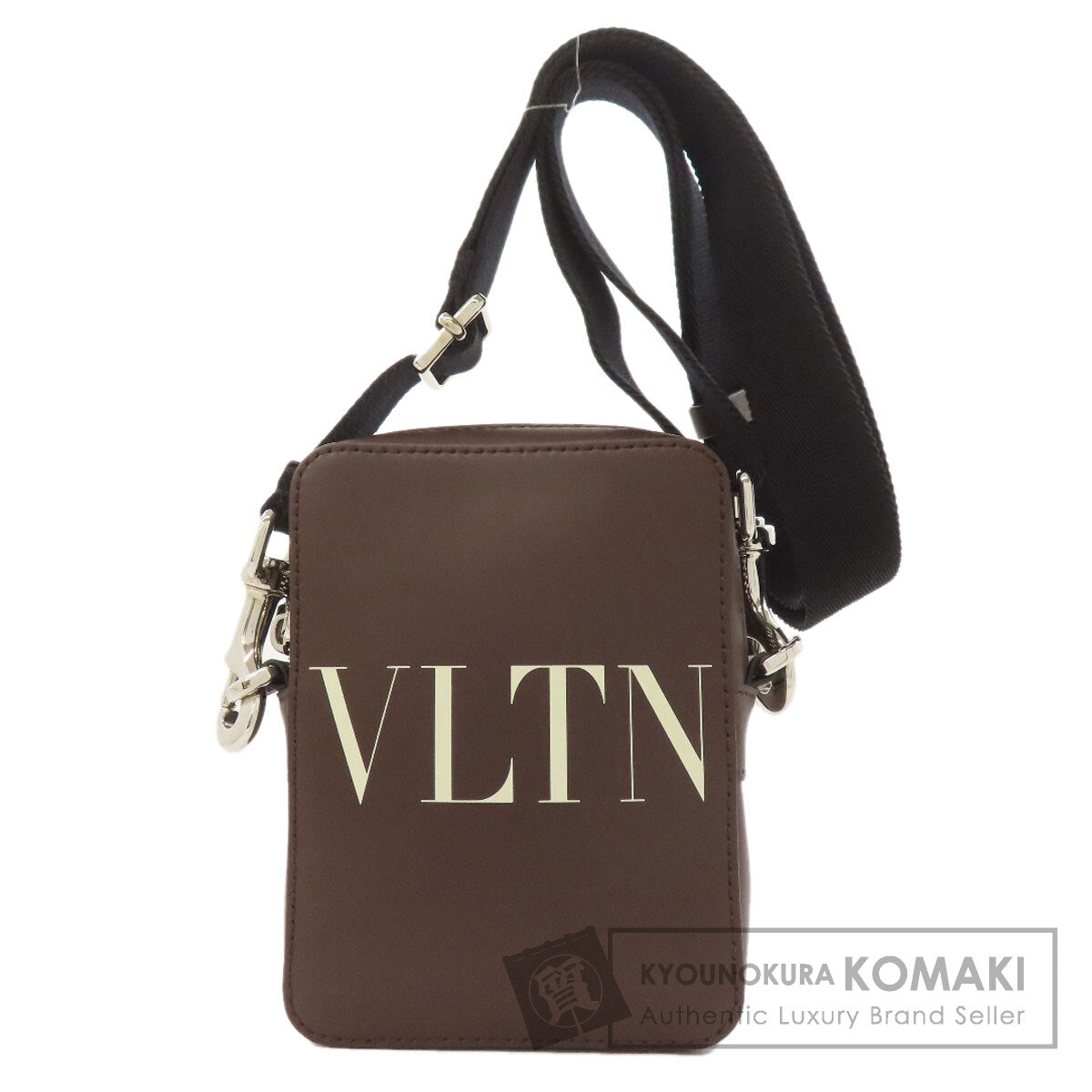 VALENTINO バレンティノ ロゴ ショルダーバッグ レザー レディース 中古