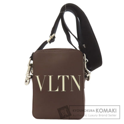 VALENTINO バレンティノ ロゴ ショルダーバッグ レザー レディース 中古