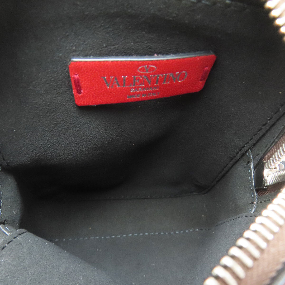VALENTINO バレンティノ ロゴ ショルダーバッグ レザー レディース 中古