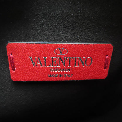 VALENTINO バレンティノ ロゴ ショルダーバッグ レザー レディース 中古