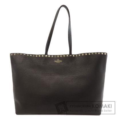 VALENTINO バレンティノ スタッズ トートバッグ レザー レディース 中古