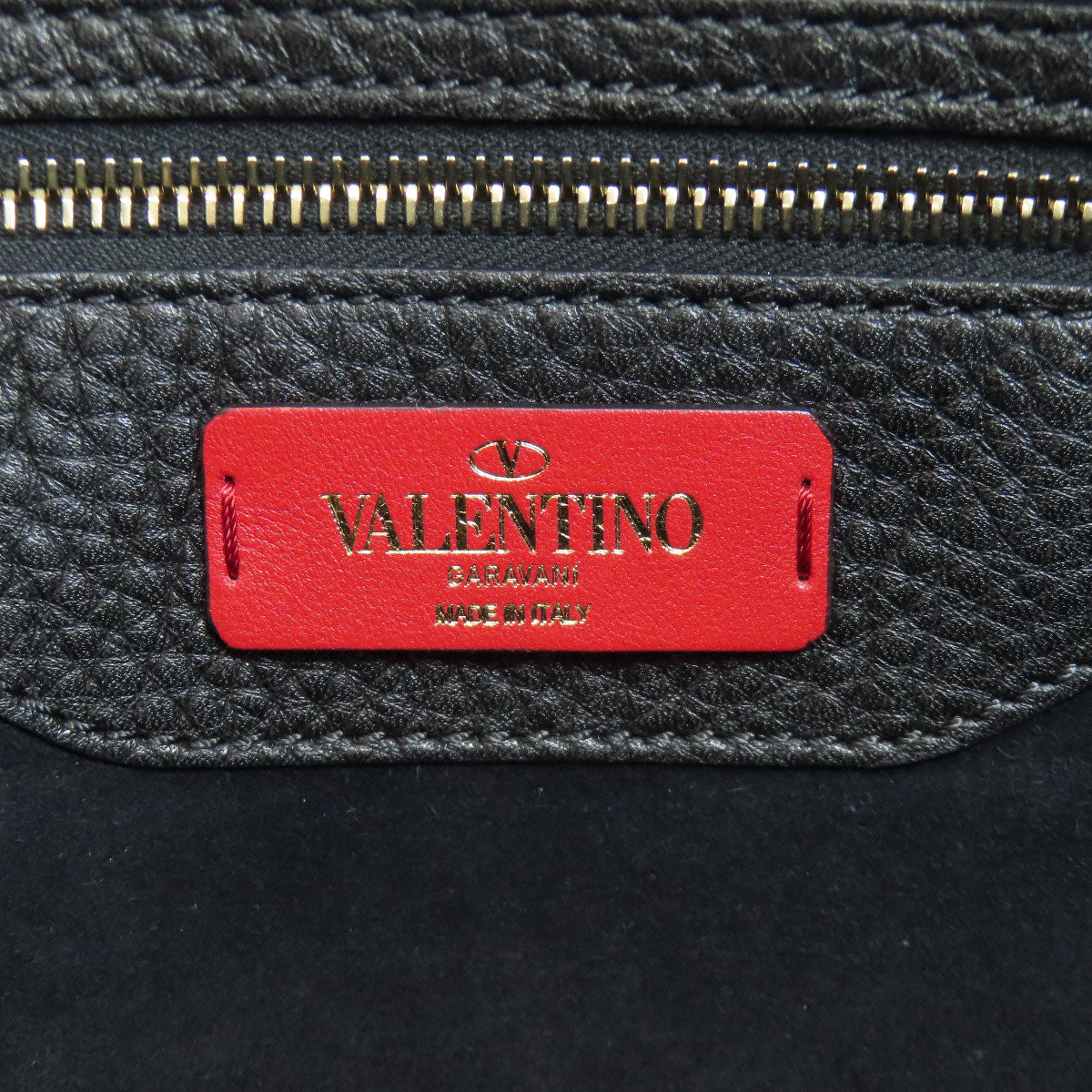 VALENTINO バレンティノ スタッズ トートバッグ レザー レディース 中古